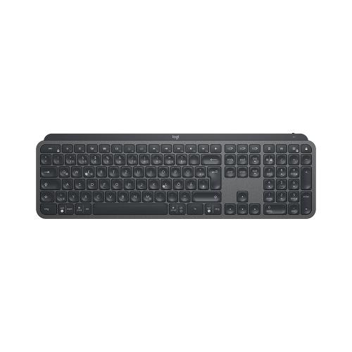 Logitech MX Keys Plus Advanced Wireless Illuminated Keyboard with Palm Rest - GRAPHITE - US INT&apos;L - 2.4GHZ/BT - N/A - INTNL - WITH PALMREST 920-009416